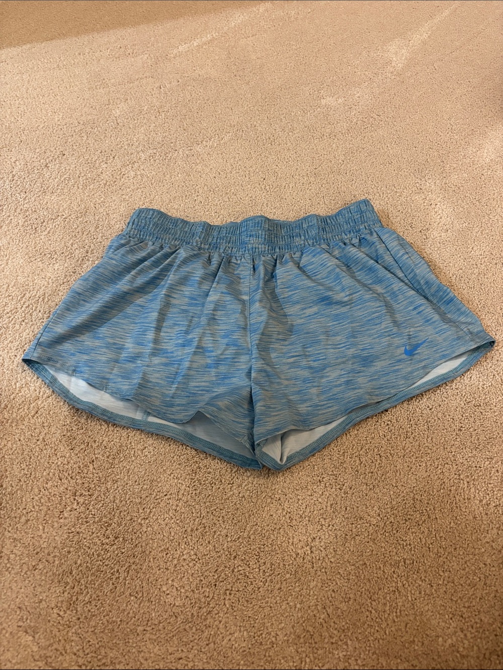 Nike Women's Sky Blue Dri-FIT Athletic Shorts Size Medium